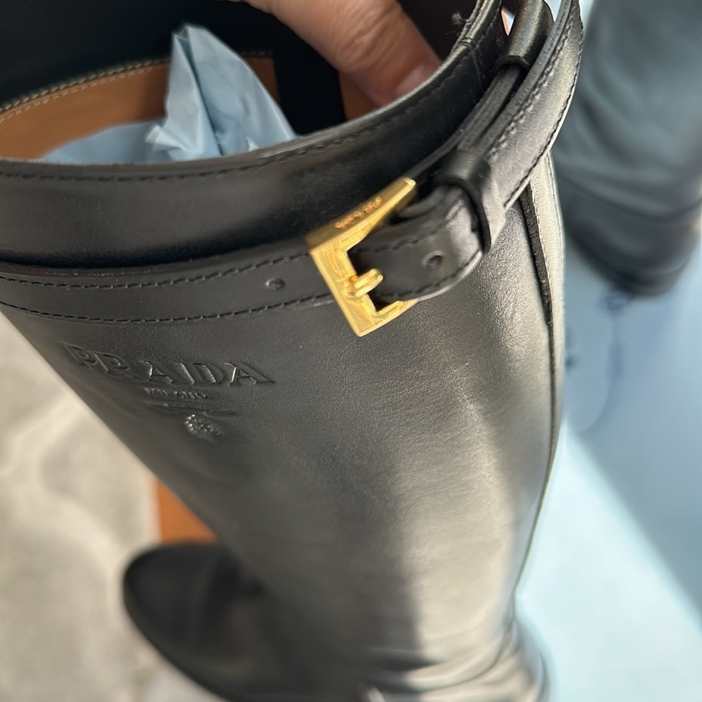 Prada knee high riding boots (size 38) - Picture 3 of 11